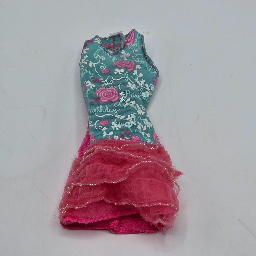 Barbie Doll Fashionistas Pink Birthday Dress